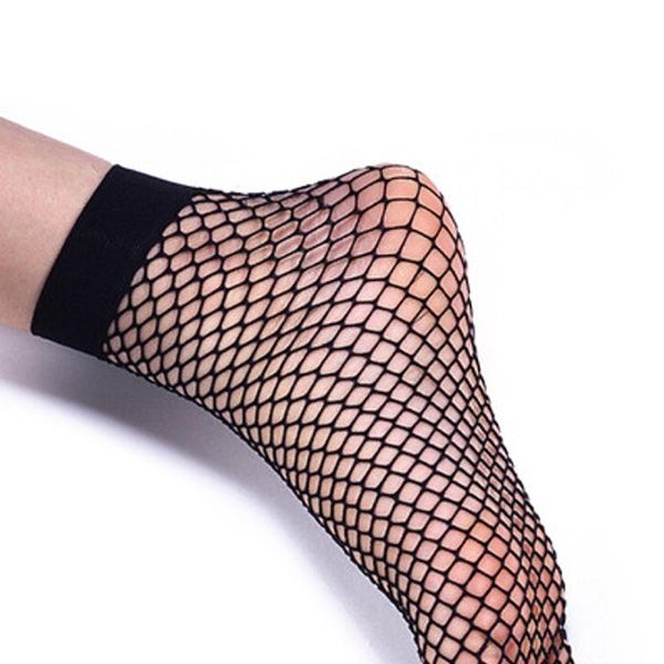 

other event & party supplies women's breathable fishnet socks black color hollow out nets chic streetwear ladies sweet mesh short
