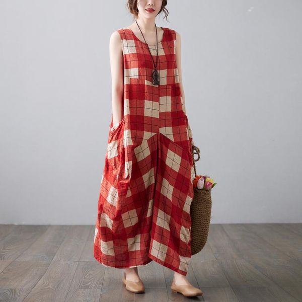 

maternity dresses 2021 arrive summer dress woman casual plaid sleeveless large size pregnant clothing md-03274, White