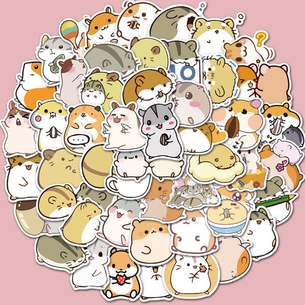 

cartoon hamster cartoon 50 cartoon elephant print stickers high-quality waterproof and repeatable paste