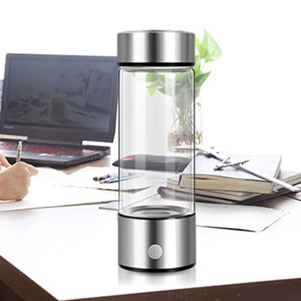 

portable hydrogen generator cup 420ml water filter ionizer pem rich wine glasses