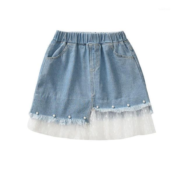 

skirts lace 3d skirt for 4 - 16 yrs teenage girls 2021 summer kids clothes fashion school big girl spring simple1, Blue