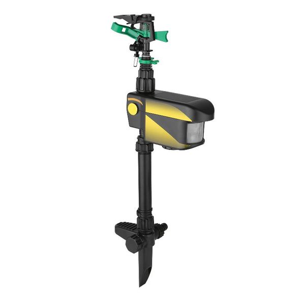 

watering equipments solar power motion-activated animal repeller yard sprinkler with 3 time modes adjustable spray angle & sprinkle distance