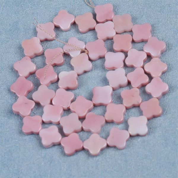 

other 10mm pink color cross flower shape mabe pearl real shell chain