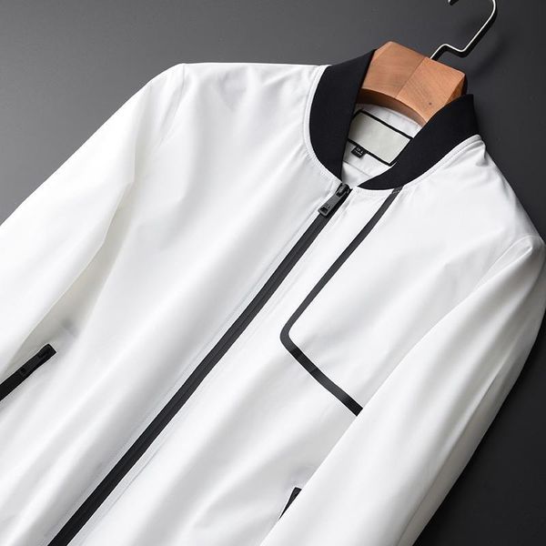 

men's jackets stand collar male jacket plus size 4xl front chest jelly printed mens and coats soft silky thin with man, Black;brown