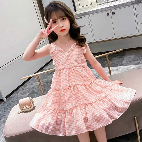 

girls 2021 summer dress children's clothing girl elegant princess dresses 12 kids dresses for girls 9 sweet comfortable 11 year, Red;yellow