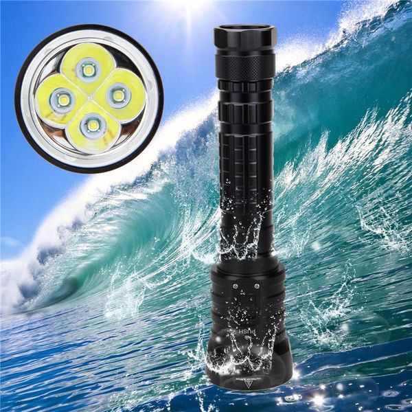 

modes 1600 lumens 4 x t6 led diving very bright beam of light flashlights torches