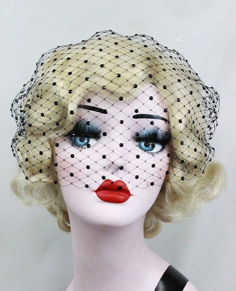 

bridal veils black birdcage veil blusher length wedding caystal accessory