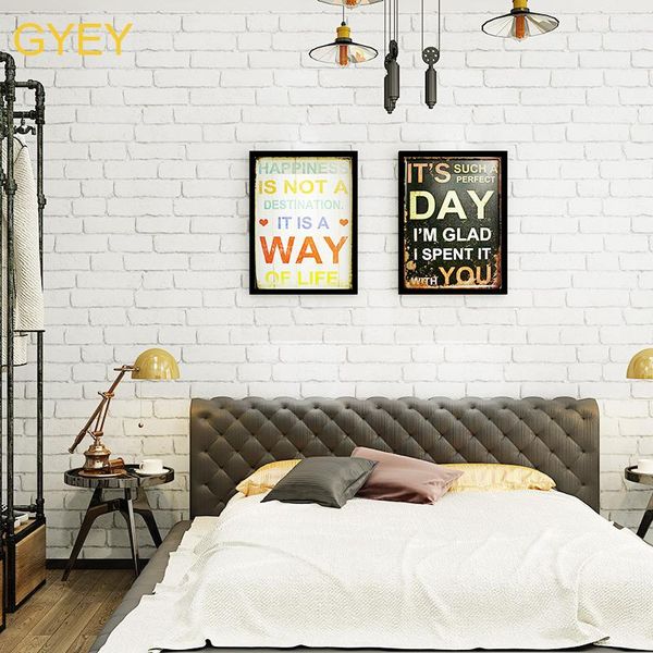 

wallpapers 10m rustic vintage 3d faux brick wallpaper roll pvc retro industrial loft wall paper red black grey yellow washable