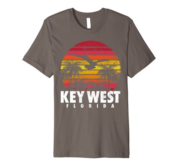 

KEY WEST Florida Vintage Retro Sunset Beach Men Women Gift Premium T-Shirt, Mainly pictures