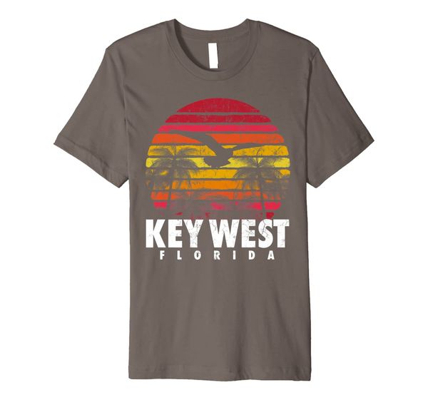 

KEY WEST Florida Vintage Retro Sunset Beach Men Women Gift Premium T-Shirt, Mainly pictures