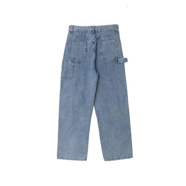 

men's tideshec cartoon printed stitching college style pants narutos animated jeans loose casual men trousers 2021 swuf, Blue