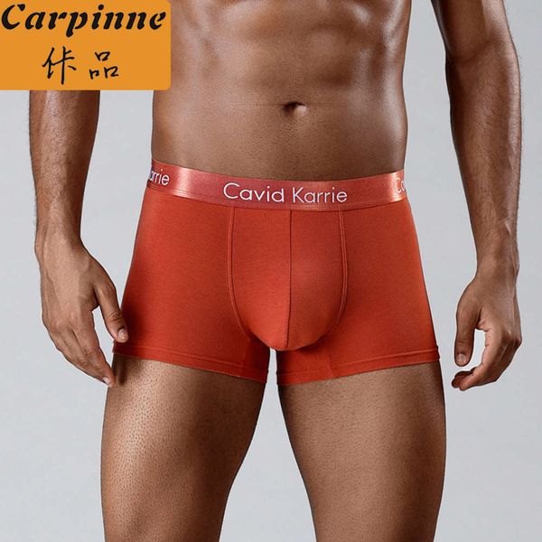 

underpants medium waist men's boxers, simple breathable cotton underwear, comfortable hip lifting underwear for men, Black;white