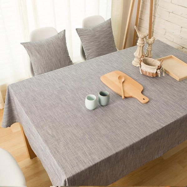 

table cloth japanese fabric dustproof tablecloth plain decoration linen dyed rectangular