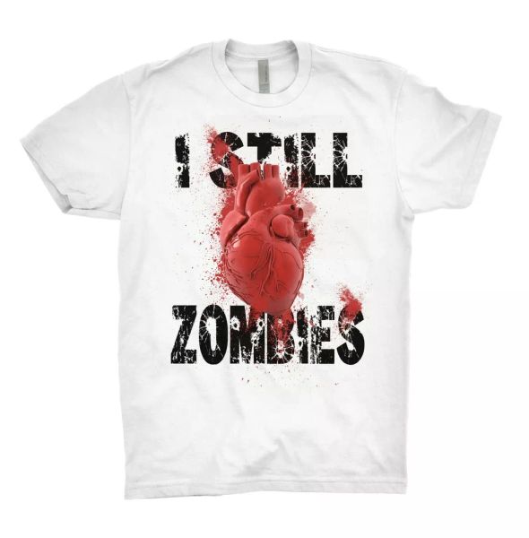 

i still love zombies t shirt heart walkers the walking dead resident evil voodoo, White;black