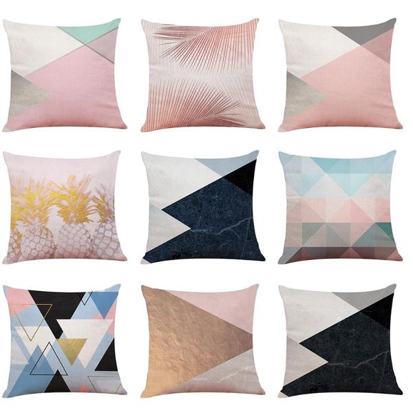 

cushion/decorative pillow cute colorful geometry throw case sofa & bed home decor design square cushion cover cartton pillowcase