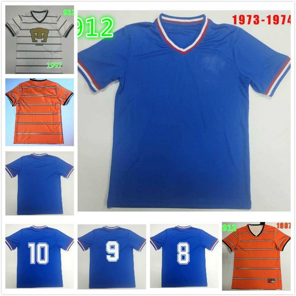 

1997 unam 1974 cruz azul retro soccer jersey maillot de foot 74 97 miga mx camiseta fÃºtbol football shirts uniforms thailand quality, Black
