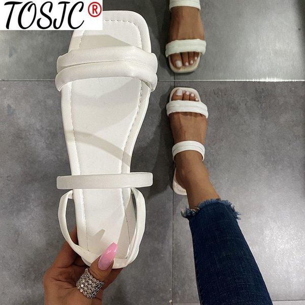 

women's slippers summer outside ladies rome shallow flat heel slides brand shoes plus size 35-43 female sandals, Black