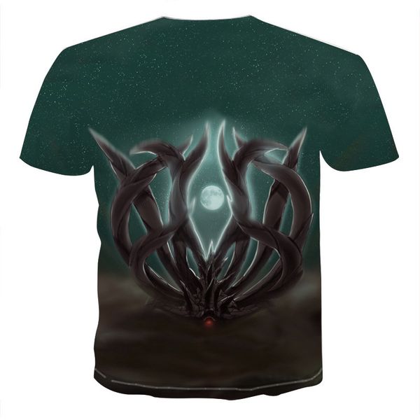 

summer 3d print naruto printing short sleeve shirt fashion latest mens t-shirt casual breathable t-shir, White;black