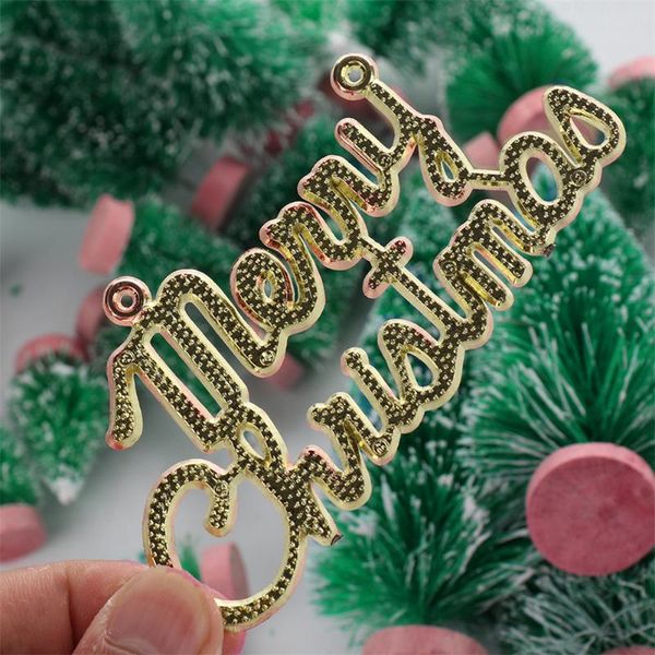 

party decoration 49pcs/set mini christmas sisal trees sign table decorations ornaments home diy room decor