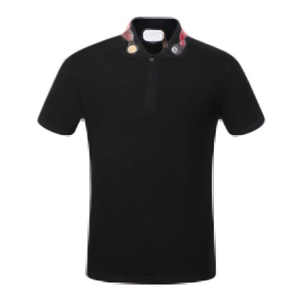 2021 Verão Brand Roupas Designer de Luxo Poloscheres Homens Casual Polo Moda Cobra Bee Imprimir Bordado T Shirt High Street Mens Pólos Atacado