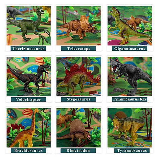 

children simulation animal blocks toys dinosaur world game carpet perfect gifts for kids boys & girls