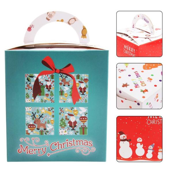 

gift wrap 24pcs adorable apple boxes cube paper xmas wrapping box (mixed color)