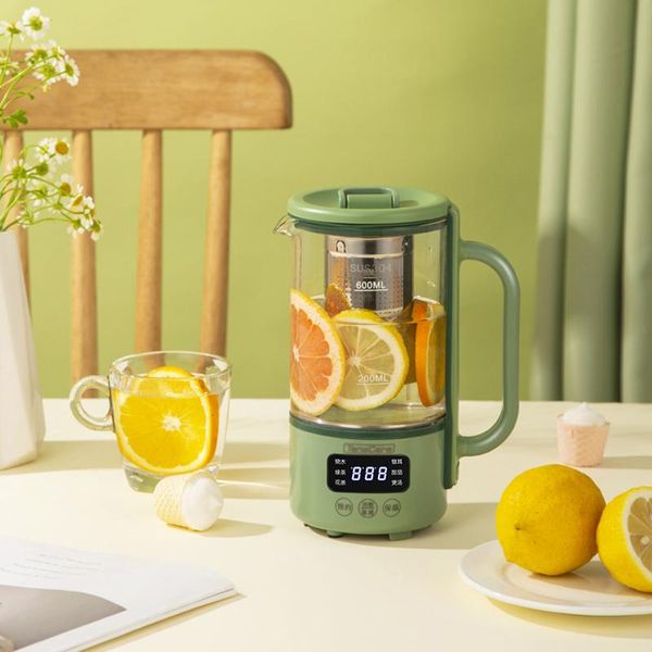 

600ml household glass electric kettle mini health preserving pot with filter multifunctional tea dessert cooking machine 220v kettles