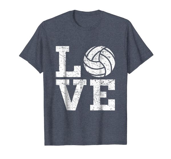 

volleyball shirt for teen girls boys women men- love t-shirt, White;black