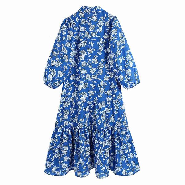 

skirts vintage lapel half sleeve women dress fashion holiday style laminated decoration with flower print ruffle chic female dresses, Black