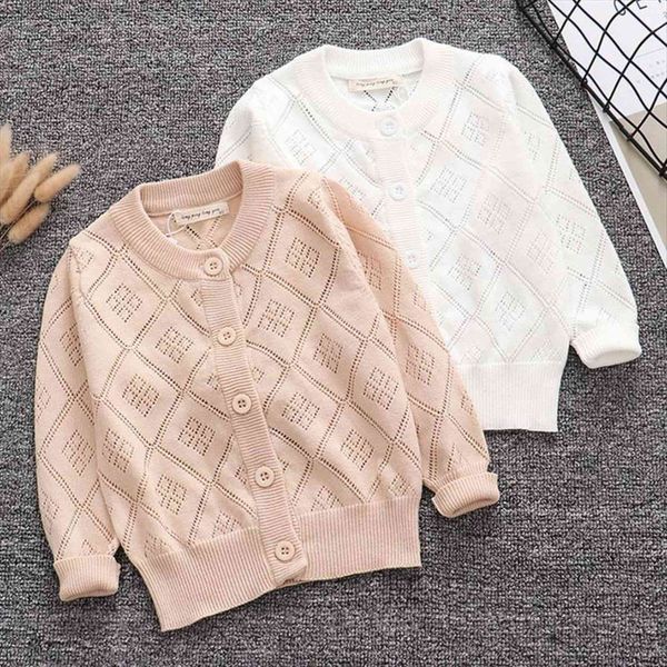 

spring baby boys girls hollow out cardigan coat children clothing autumn boy girl long sleeve knitted kids, Blue