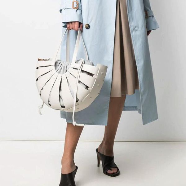 

evening bags 2021 vegetable basket bag all-match hollow woven handbag lady shoulder diagonal sac a main