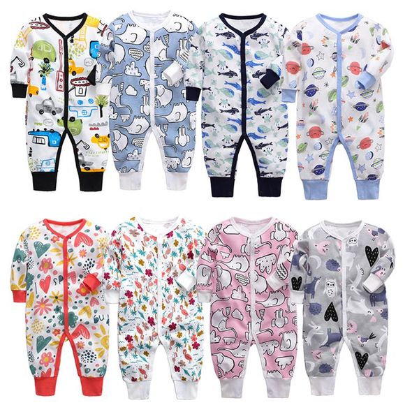 

jumpsuits romper for baby boys and girls long sleeve cotton fashion one-piece jumpsuit born infant toddler outfit costume clothes, Blue