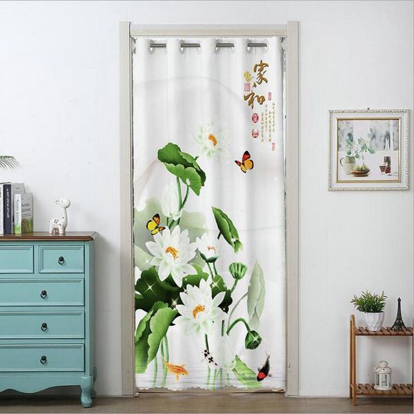 

curtain & drapes dtrmelsr door curtains chinese style lotus fu auspicious creativity home entrance decor