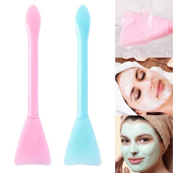 

makeup brushes double-ended silicone facial mask brush diy mud mixing tools foundation concealer soft beauty skin care