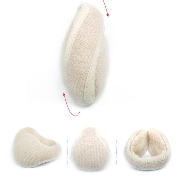 

berets winter warm soft earmuffs solid color simple cute outdoor windproof women men portable folding plush, Blue;gray
