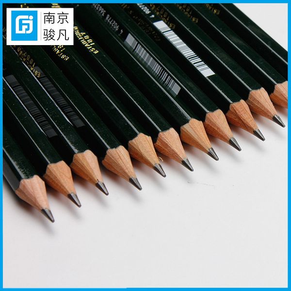 

japan uni mitsubishi pencil 9800 drawing f-10b wood 12, Black;red
