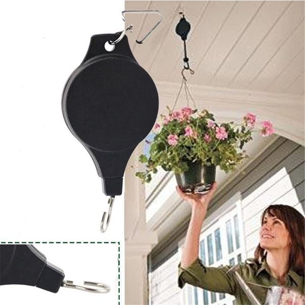 

hooks & rails plant pulley hanger adjustable flower pot retractable hook hanging