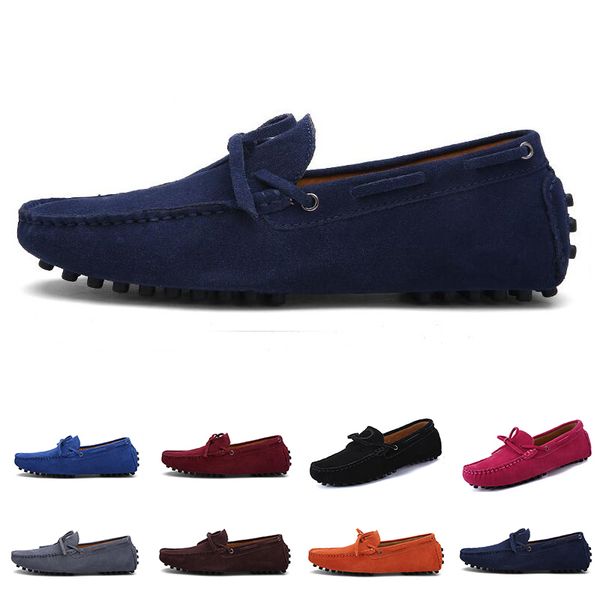 

2021 non-brand men running shoes black white beige red brown navy blue mens fashion trainer sneakers outdoor jogging walking #25