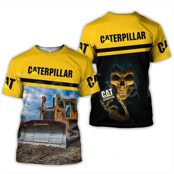 

hip hop tshirts excavator men equipment worker machine 3d printed women for summer t shirts short sleeves streetwear dropshipp, White;black
