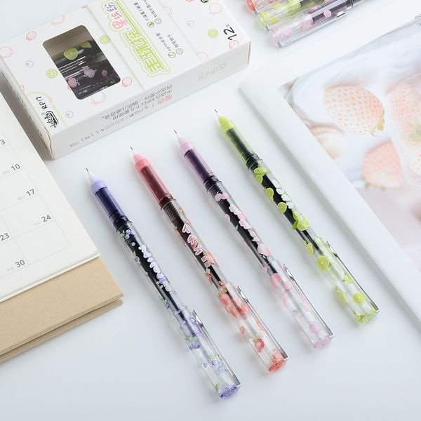 

small white dot student examination water pen large capacity direct liquid ball quick ying neutral 0.5mm black carbon