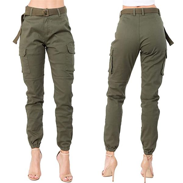 

big pockets cargo womens capris high waist loose streetwear baggy tactical trouser patchwork hip hop quality joggers, Black;white