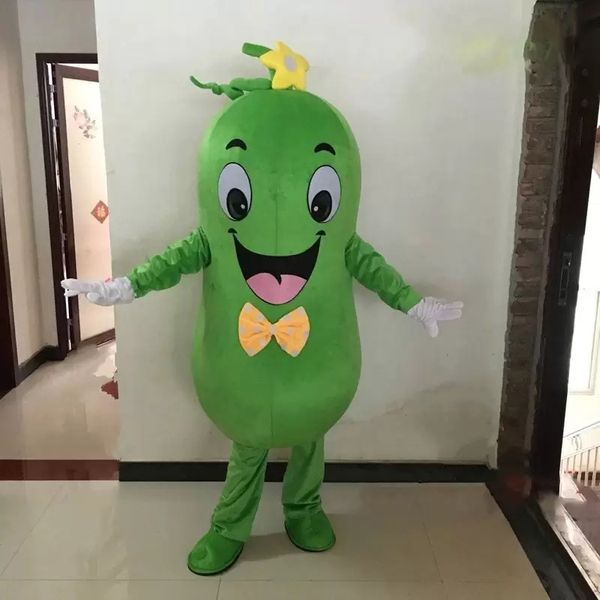 2022 Costume della mascotte del cetriolo carino di Halloween di alta qualità personalizza il personaggio dei cartoni animati di verdure Anime tema adulto taglia carnevale vestito da festa di Natale