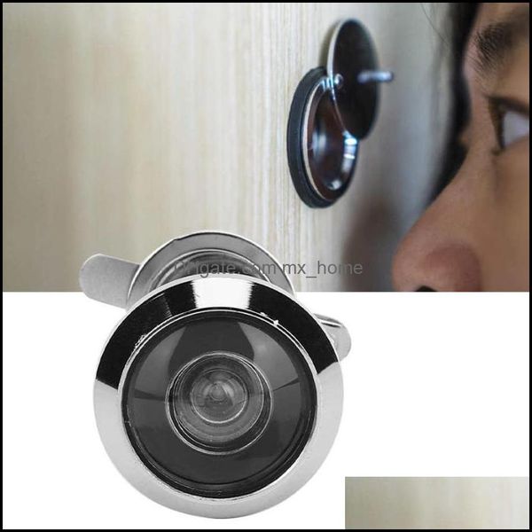 Donanım Binası Malzemeleri Bahçe2pcs 220 ° geniş görünüm açısı kapı izleyicisi ev güvenlik hırsızlığı önlemli gözetleme deliği ayarlanabilir cam lens ile