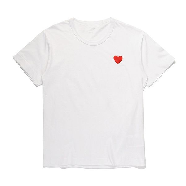 

love single heart tracksuits short chuanjiu t-shirt peach men's and neck cotton sleeve women's play couple, Gray