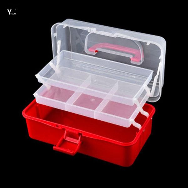 

nail art kits y-xlwn jewelry storage box red tool finishing