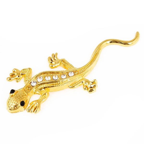 

automobile rhinestones gold-colored gecko sticker ornament fountain pens