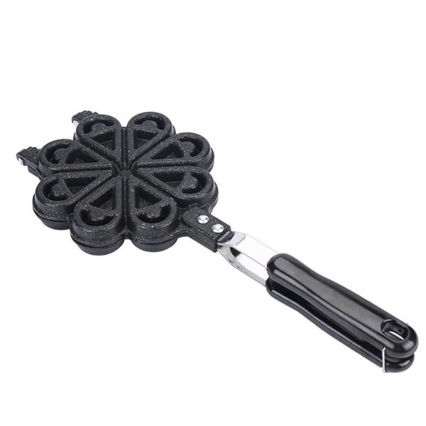 

baking moulds non-stick waffle maker mold portable iron waffles plate kitchen gas pan bubble egg cake oven breakfast machine