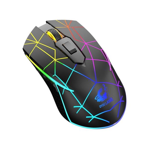 

mice wireless gaming mouse 2400dpi adjustable 6 buttons led optical professional gamer computer for pc lapgames