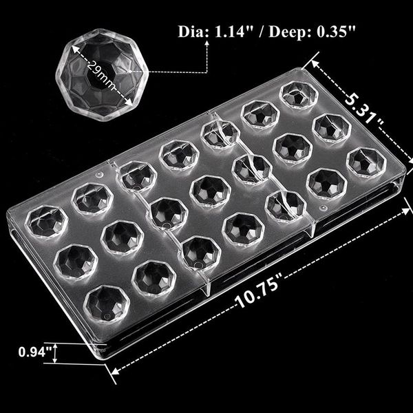 

pack polycarbonate chocolate mold candy making molds,diamond shaped tray for jelly,truffle,sweets,bonbons,cookies other bakeware
