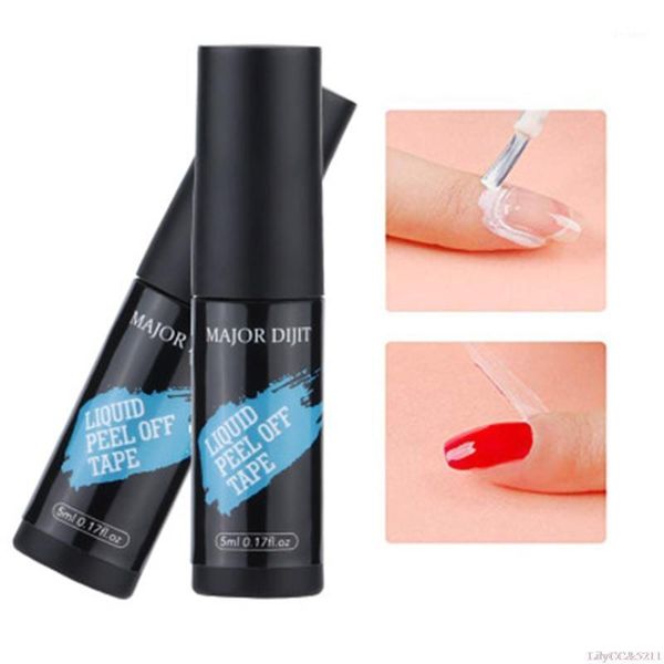

pieces finger cuticle care nail protect glue liquid peel offtape latexcuticle gel1, Red;pink